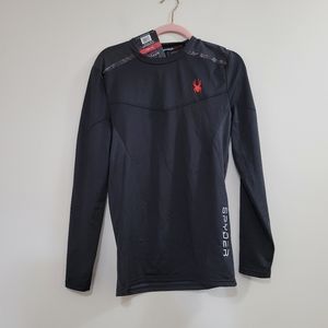 Spyder men's active base layer long sleeve t-shirt nwt S
